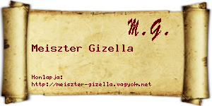 Meiszter Gizella névjegykártya